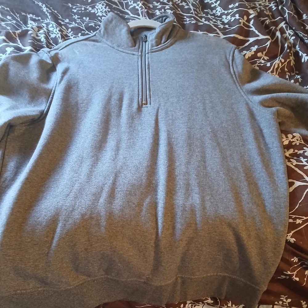 Michael Kors Men's Charcoal Zip-Up Sweater